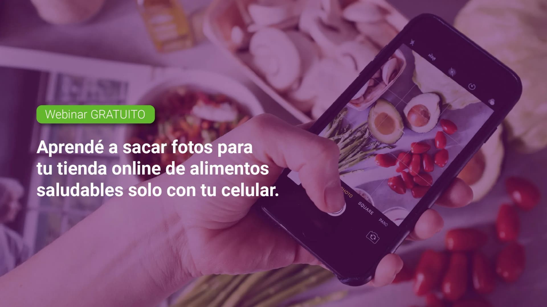 Workshop: Aprenda a tirar fotos profissionais para sua loja virtual de alimentos sustentáveis